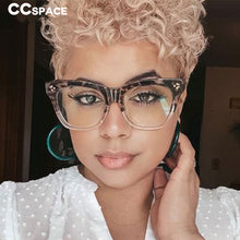 Load image into Gallery viewer, 49742 Big Cat Eye Square Glasses Frames Rice Nail Men Women Computer Eyeglasses