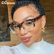 Load image into Gallery viewer, 49742 Big Cat Eye Square Glasses Frames Rice Nail Men Women Computer Eyeglasses