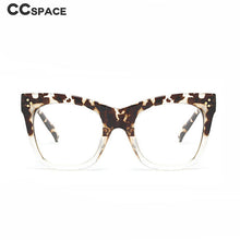 Load image into Gallery viewer, 49742 Big Cat Eye Square Glasses Frames Rice Nail Men Women Computer Eyeglasses
