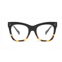 Load image into Gallery viewer, 49742 Big Cat Eye Square Glasses Frames Rice Nail Men Women Computer Eyeglasses