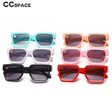 Load image into Gallery viewer, 49748 Kids Cute Square Big Frame Sunglasses Shades UV400 Vintage Glasses