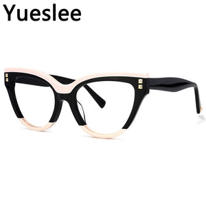 49795   Classic Quality Ladies Acetate Cateye Frames Glasses Spectacle Optical Eyeglasses