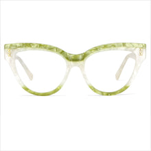 Carica l&#39;immagine nel visualizzatore di Gallery, 49795 Montature per occhiali in acetato di marca Cat Eye oversize anti luce blu Occhiali da donna Accessori Occhiali da vista per computer retrò 