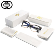 Carica l&#39;immagine nel visualizzatore di Gallery, 49795 Montature per occhiali in acetato di marca Cat Eye oversize anti luce blu Occhiali da donna Accessori Occhiali da vista per computer retrò 