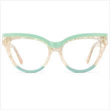 Carica l&#39;immagine nel visualizzatore di Gallery, 49795 Montature per occhiali in acetato di marca Cat Eye oversize anti luce blu Occhiali da donna Accessori Occhiali da vista per computer retrò 