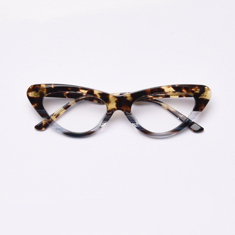 49803 Retro Anti Blue Optical Acetate Frames Cat Eye Men Women Computer Glasses