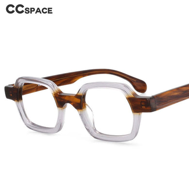 49804 Montature per occhiali da vista in acetato con montatura piccola quadrata punk anti luce blu Occhiali da vista per computer da donna 