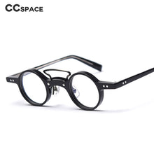 Load image into Gallery viewer, 49805 Punk Retro Round Acetate Frames Men Women Computer Glasses