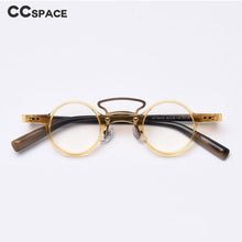 Load image into Gallery viewer, 49805 Punk Retro Round Acetate Frames Men Women Computer Glasses