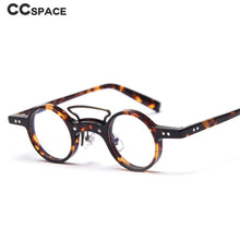 Load image into Gallery viewer, 49805 Punk Retro Round Acetate Frames Men Women Computer Glasses