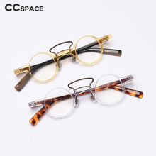 Load image into Gallery viewer, 49805 Punk Retro Round Acetate Frames Men Women Computer Glasses