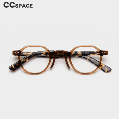 49806 Round Retro Optical Acetate Frames Retro Men Women Computer Glasses