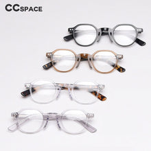 Load image into Gallery viewer, 49806 Round Retro Optical Acetate Frames Retro Men Women Computer Glasses