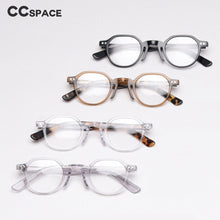 Load image into Gallery viewer, 49806 Round Retro Optical Acetate Frames Retro Men Women Computer Glasses