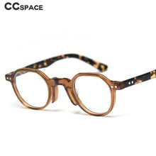 Load image into Gallery viewer, 49806 Round Retro Optical Acetate Frames Retro Men Women Computer Glasses