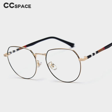 49808 Retro Brand Optical Glasses Frame Anti Blue Metal Frames Acetate Legs Men Women Computer Glasses