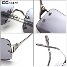 Load image into Gallery viewer, 49810 Rimless Square Small Frame Punk Women Sunglasses Men Shades UV400 Vintage Glasses