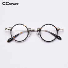 Load image into Gallery viewer, 49811 Retro Round Acetate Optical Glasses Frames Anti Blue Light Men Women Computer Eyeglasses