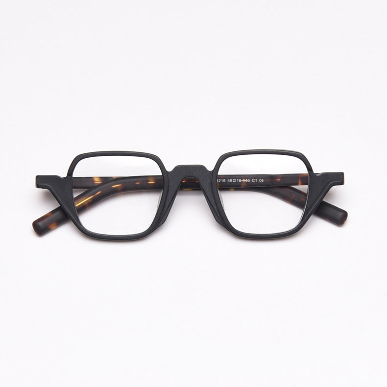 49812 Retro Anti Blue Light Matte Acetate Optical Glasses Frames Men Women Computer Eyeglasses