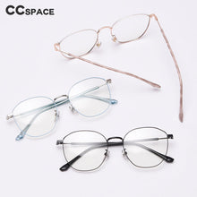 Load image into Gallery viewer, 49816 Anti Blue Light Round Metal Optical Glasses Frames Men Women Computer Eyeglasses
