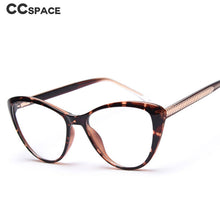 Load image into Gallery viewer, 49820 Cat Eye Plastic Titanium Anti Blue Light Optical Glasses Frames Men Women TR90 Computer Eyeglasses