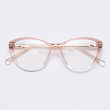 Load image into Gallery viewer, 49820 Cat Eye Plastic Titanium Anti Blue Light Optical Glasses Frames Men Women TR90 Computer Eyeglasses