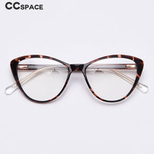 Load image into Gallery viewer, 49820 Cat Eye Plastic Titanium Anti Blue Light Optical Glasses Frames Men Women TR90 Computer Eyeglasses