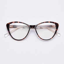 Load image into Gallery viewer, 49820 Cat Eye Plastic Titanium Anti Blue Light Optical Glasses Frames Men Women TR90 Computer Eyeglasses