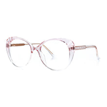 Load image into Gallery viewer, 49824 Round Big Frame Cat Eye Anti Blue Light Glasses Frames Women TR90 Computer Eyeglasses