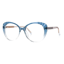 Load image into Gallery viewer, 49824 Round Big Frame Cat Eye Anti Blue Light Glasses Frames Women TR90 Computer Eyeglasses