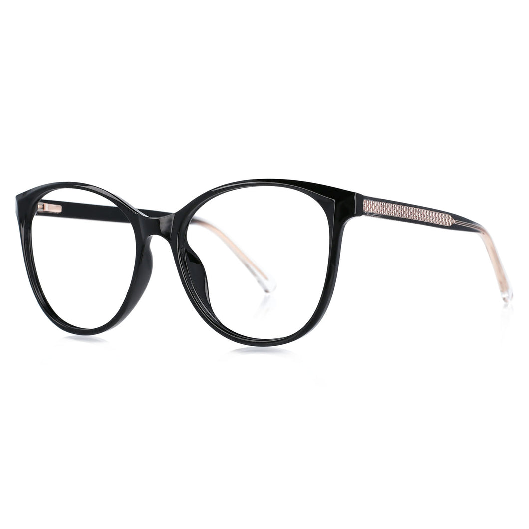 49825 Round Cat Eye Anti Blue Light Optical Glasses Frames Men Women TR90 Computer Eyeglasses