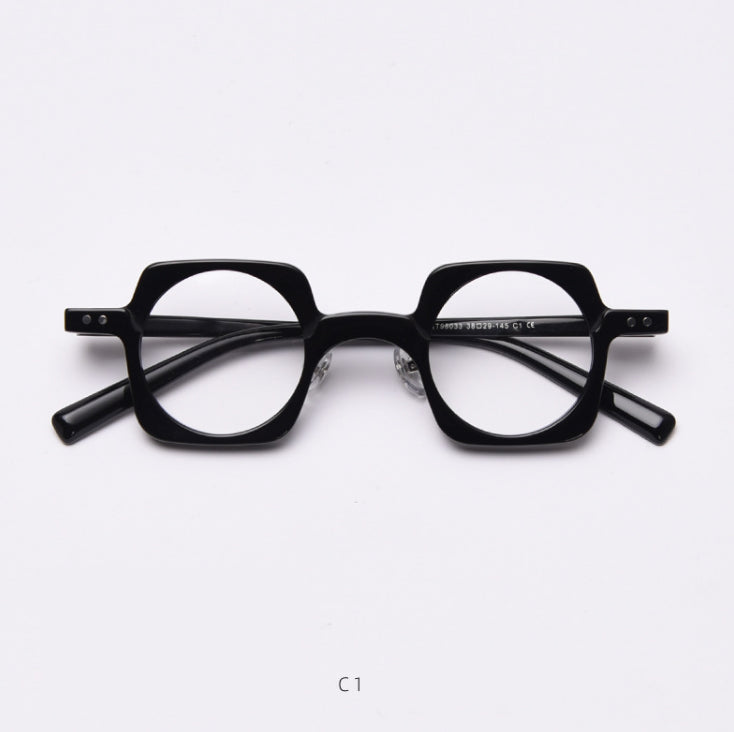 49826 Retro Punk Acetate Optical Glasses Frames Men Women Computer Eyeglasses