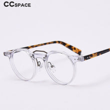 Load image into Gallery viewer, 49827 Retro Rice Nail Round Acetate Glasses Frames Men Women Computer Eyeglasses