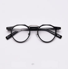 Load image into Gallery viewer, 49827 Retro Rice Nail Round Acetate Glasses Frames Men Women Computer Eyeglasses
