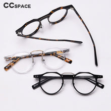 Load image into Gallery viewer, 49827 Retro Rice Nail Round Acetate Glasses Frames Men Women Computer Eyeglasses