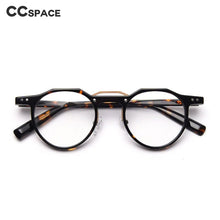 Load image into Gallery viewer, 49827 Retro Rice Nail Round Acetate Glasses Frames Men Women Computer Eyeglasses