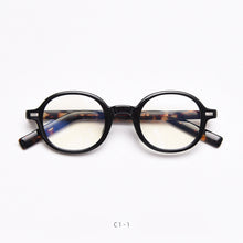 Load image into Gallery viewer, 49828 Retro Anti Blue Light Oval Acetate Leg TR90 Optical Glasses Frames Men Women Computer Eyeglasses