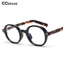 Load image into Gallery viewer, 49828 Retro Anti Blue Light Oval Acetate Leg TR90 Optical Glasses Frames Men Women Computer Eyeglasses