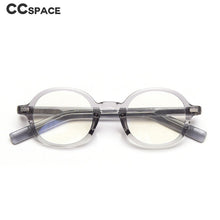 Load image into Gallery viewer, 49828 Retro Anti Blue Light Oval Acetate Leg TR90 Optical Glasses Frames Men Women Computer Eyeglasses