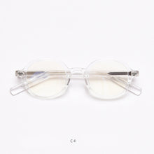 Load image into Gallery viewer, 49828 Retro Anti Blue Light Oval Acetate Leg TR90 Optical Glasses Frames Men Women Computer Eyeglasses