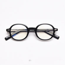 Load image into Gallery viewer, 49828 Retro Anti Blue Light Oval Acetate Leg TR90 Optical Glasses Frames Men Women Computer Eyeglasses