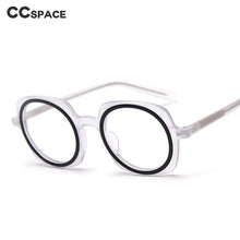 Load image into Gallery viewer, 49838 Round Upscale Acetate Optical Glasses Frames Retro Men Women Computer Eyeglasses Can Be Equipped With Glasses