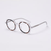Load image into Gallery viewer, 49838 Round Upscale Acetate Optical Glasses Frames Retro Men Women Computer Eyeglasses Can Be Equipped With Glasses