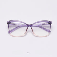 Load image into Gallery viewer, 49841 Anti Blue Light Plastic Titanium Optical Glasses Frames Acetate Leg Men Women TR90 Computer Eyeglasses