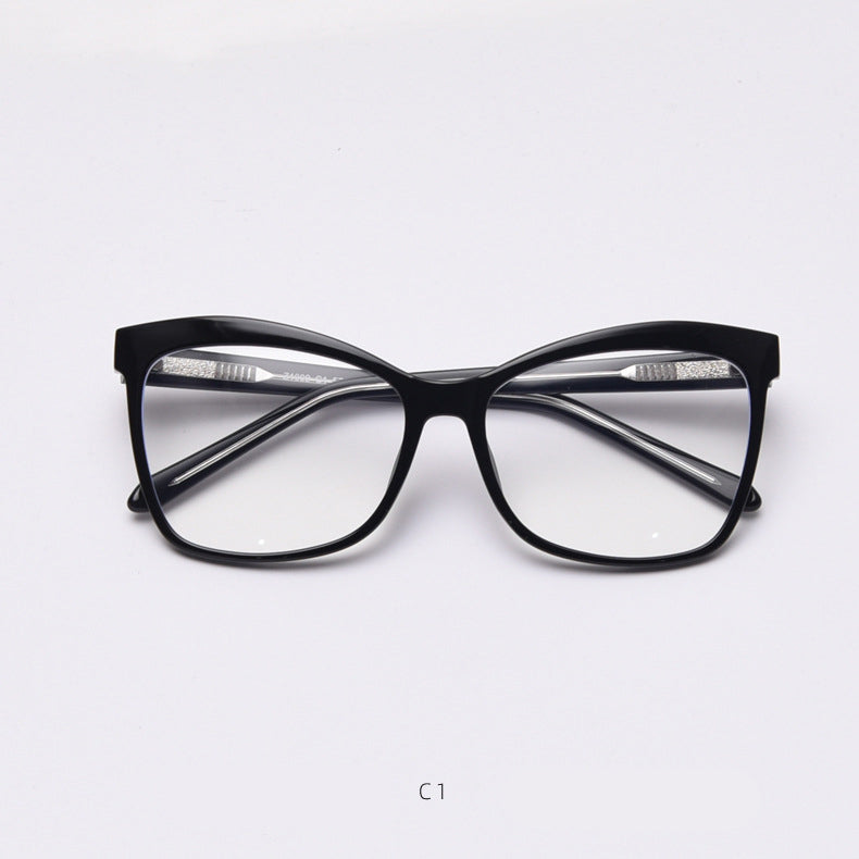 49841 Anti Blue Light Plastic Titanium Optical Glasses Frames Acetate Leg Men Women TR90 Computer Eyeglasses