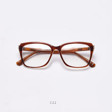 Load image into Gallery viewer, 49844 Square Cat Eye Women Anti Blue Light Glasses Frames Men TR90 Computer Eyeglasses