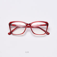 Load image into Gallery viewer, 49844 Square Cat Eye Women Anti Blue Light Glasses Frames Men TR90 Computer Eyeglasses