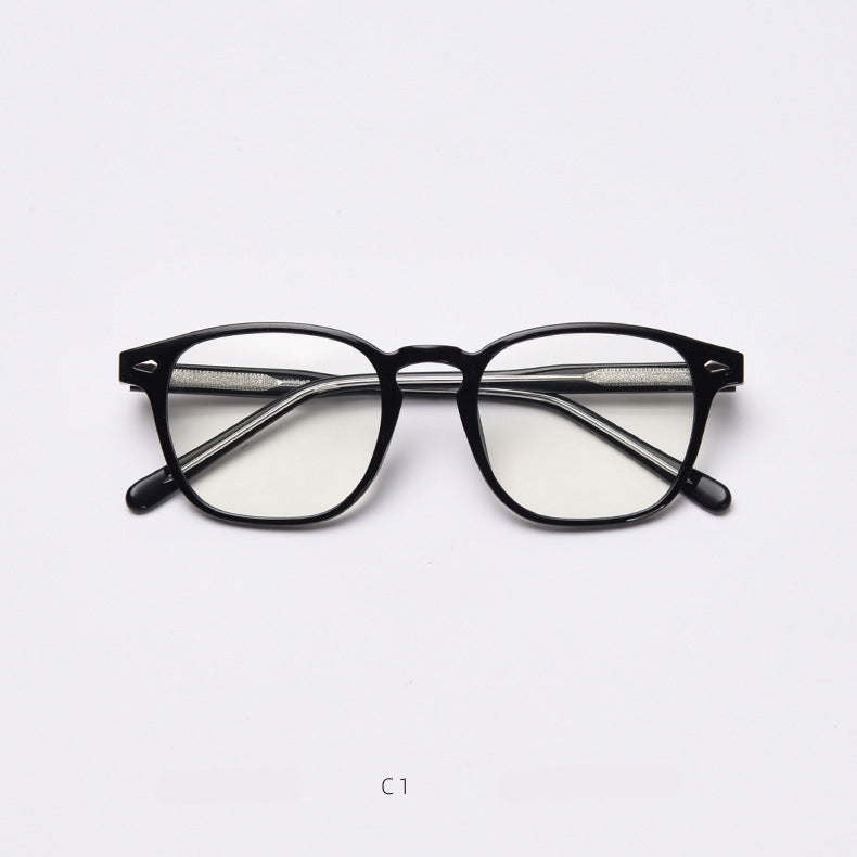 49867 Plastic Titanium Rivet Anti Blue Light Optical Glasses Frames Vintage Men Women TR90 Computer Eyeglasses