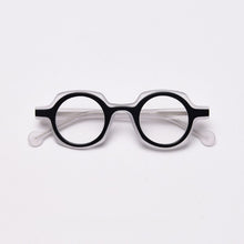 Carica l&#39;immagine nel visualizzatore di Gallery, 49872 Montature per occhiali da vista rotondi retrò in acetato Occhiali da vista per computer da donna 