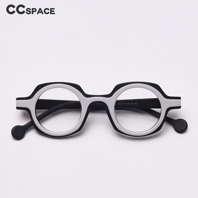 49872 Retro Round Acetate Optical Glasses Frames Men Women Computer Eyeglasses